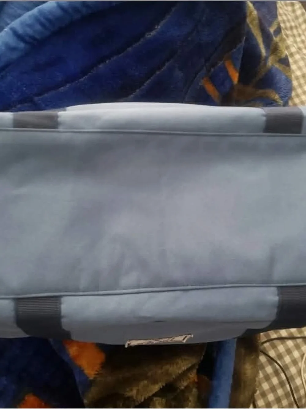 Herschel Supply Company Navy and White Duffel Bag with Logo Patch